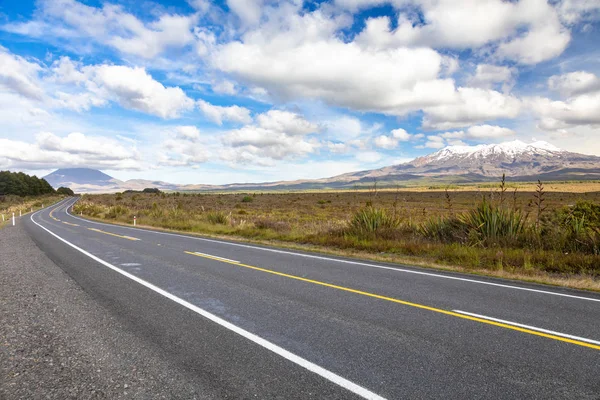 Nézd Meg Mount Ruapehu Vulkán Zélandon — Stock Fotó