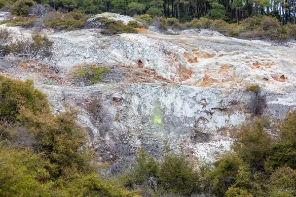 Vista Atividade Geotérmica Rotorua Nova Zelândia — Fotografia de Stock
