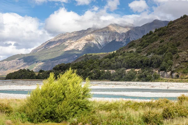 Vista Sul Letto Del Fiume Paesaggio Arthurs Passare Nel Sud — Foto Stock