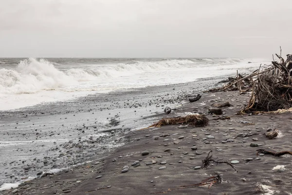 Kilátás Jade Beach Hokitika Zéland — Stock Fotó