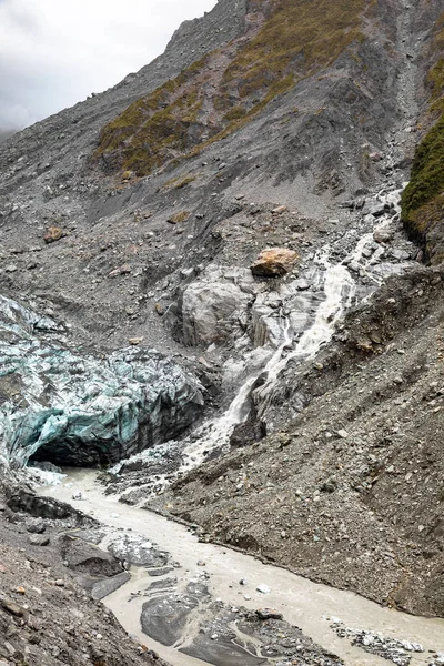 Kilátás Franz Josef Gleccser Hegyeire Zélandra — Stock Fotó