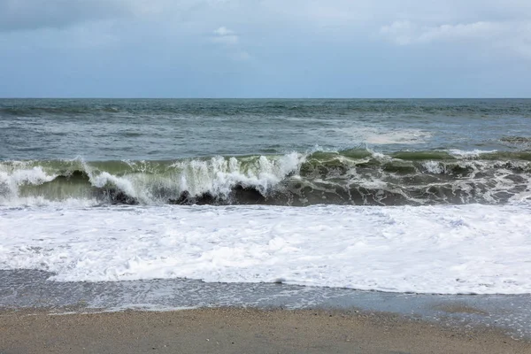 Vista Della Spiaggia Sabbia Sud Ovest Della Nuova Zelanda — Foto Stock