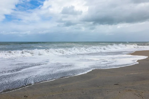 Vista Della Spiaggia Sabbia Sud Ovest Della Nuova Zelanda — Foto Stock