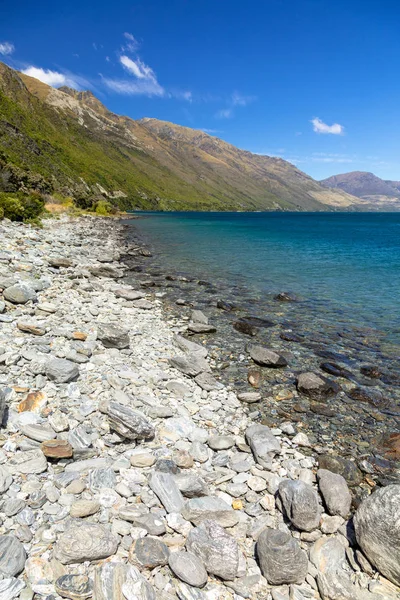 Utsikt Över Sjön Wanaka Södra Nya Zeeland Dagtid — Stockfoto