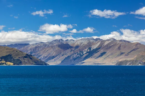 Vista Del Lago Wanaka Sur Nueva Zelanda Durante Día — Foto de Stock