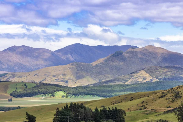 Paesaggio Paesaggio Nel Sud Della Nuova Zelanda — Foto Stock