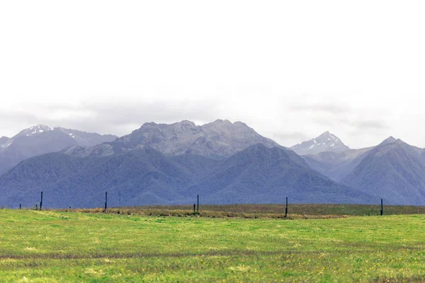 Vista Panorâmica Das Montanhas Nova Zelândia — Fotografia de Stock