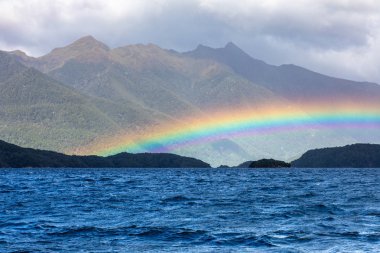 Lake Te Anau manzara, Yeni Zelanda