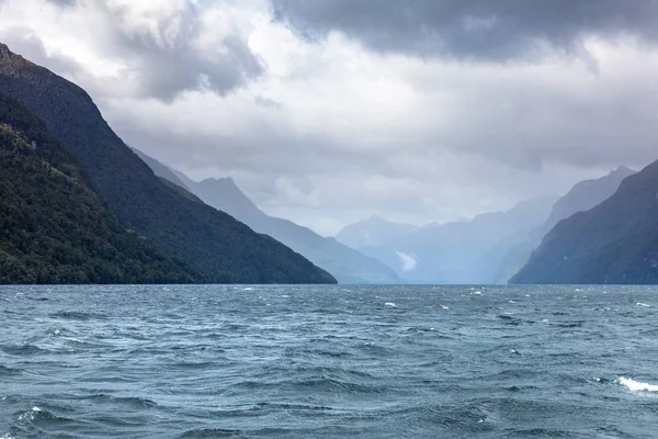 Vista Panorâmica Lago Anau Nova Zelândia — Fotografia de Stock