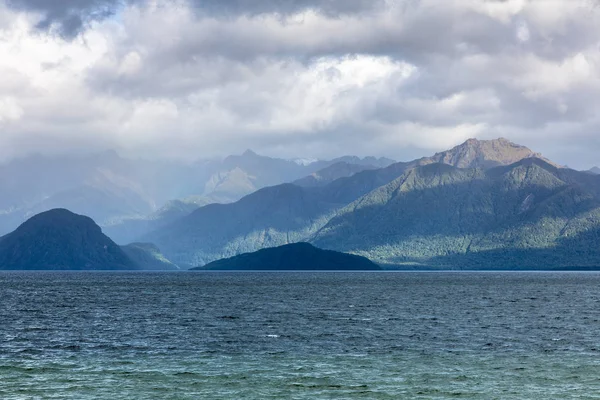 Vista Panorâmica Lago Anau Nova Zelândia — Fotografia de Stock