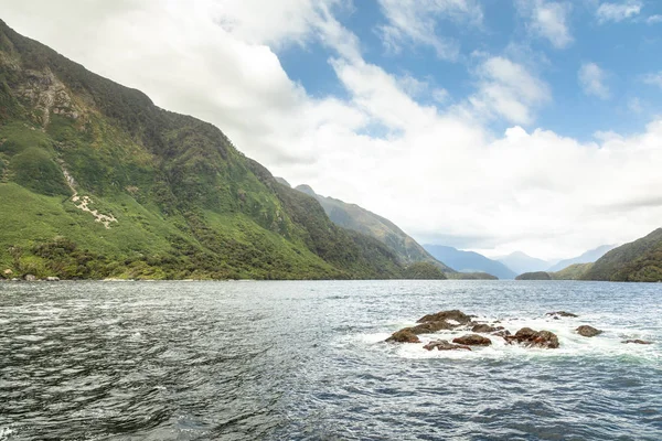 Vista Doubtful Sound Fiordland National Park Nova Zelândia — Fotografia de Stock