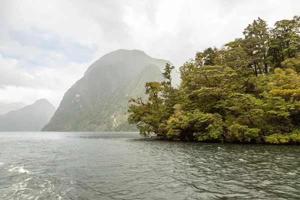 Vista Doubtful Sound Fiordland National Park Nova Zelândia — Fotografia de Stock