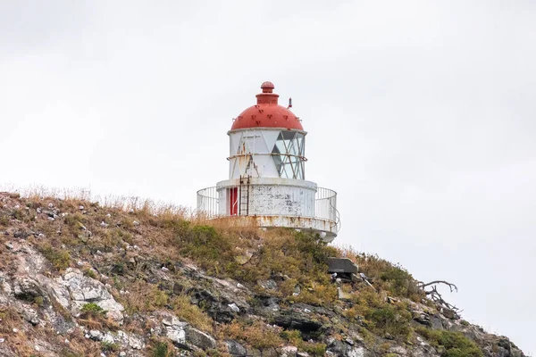 View Lighthouse Taiaroa Head New Zealand — Stock Photo, Image