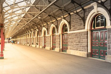 Dunedin güney Yeni Zelanda tren istasyonu görünümü