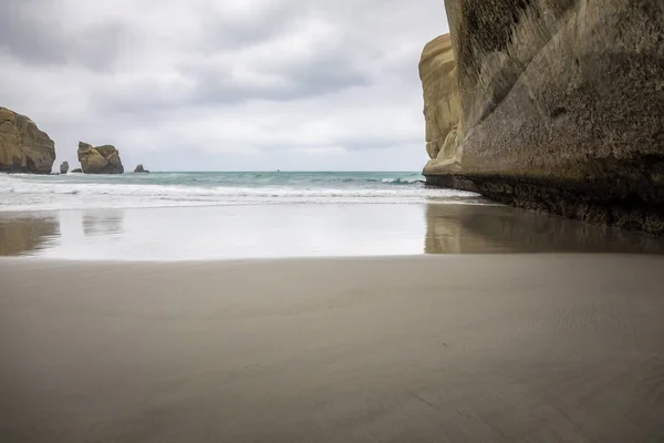 Vista Tunnel Beach Nueva Zelanda —  Fotos de Stock
