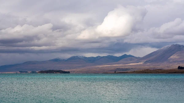 Yeni Zelanda Turkuaz Göl Tekapo Görünümü — Stok fotoğraf