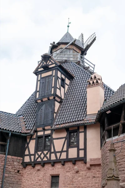 Pohled Hrad Haut Koenigsbourg Francii — Stock fotografie