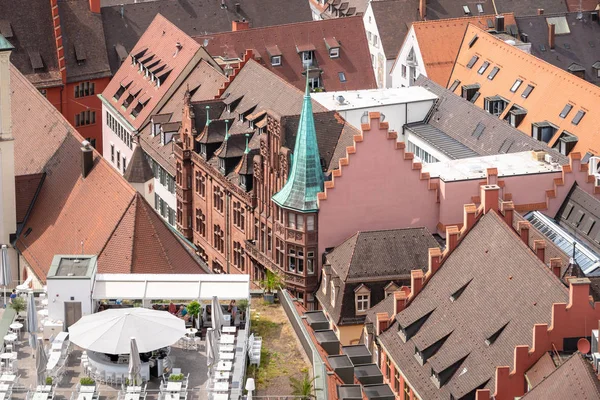 Pohled Architekturu Města Freiburg Německo — Stock fotografie