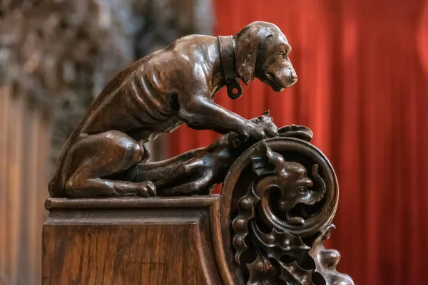 Detaljer Saint Theobald Kyrka Thann — Stockfoto