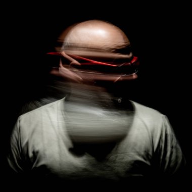 sakallı adam hareket bulanıklığı portre