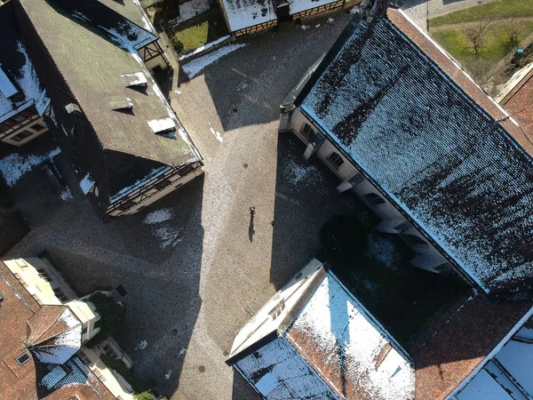 Bovenaanzicht van Bebenhausen-klooster Duitsland — Stockfoto