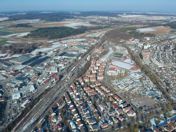 Luftaufnahme über Weil der Stadt Baden Württemberg Deutschland — Stockfoto