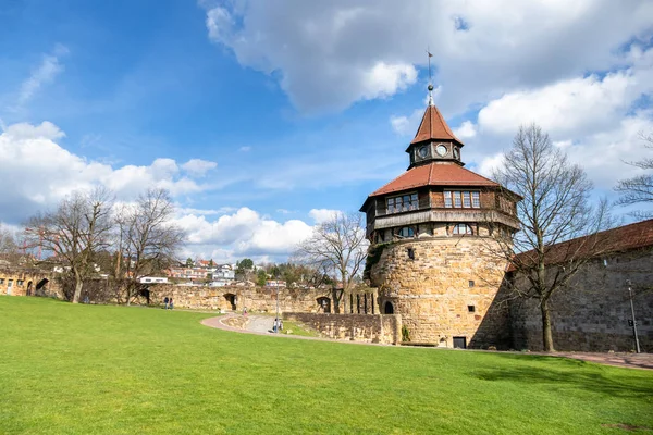 Hradní věž Esslingen Stuttgart Německo — Stock fotografie