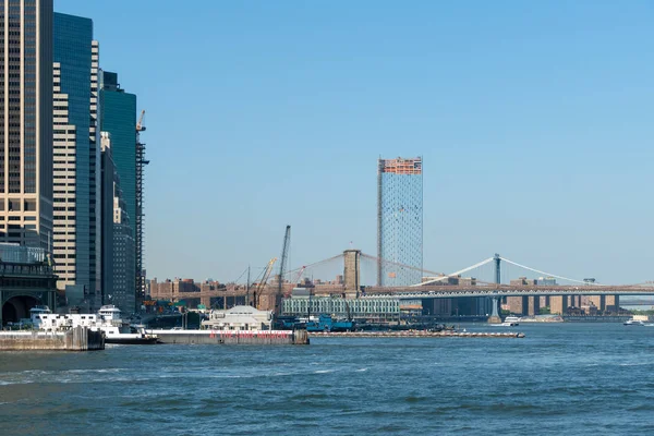 Ferry Downtown New York City — Stockfoto