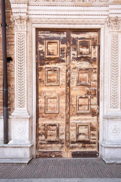 Dveře Urbino Marche Itálie — Stock fotografie