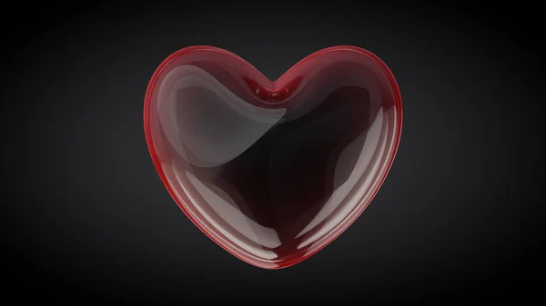 Coração de vidro — Fotografia de Stock