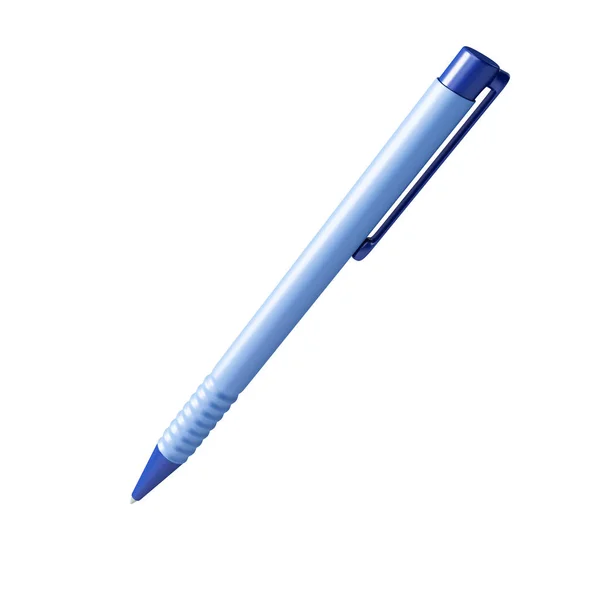 Tükenmez kalem mavi — Stok fotoğraf