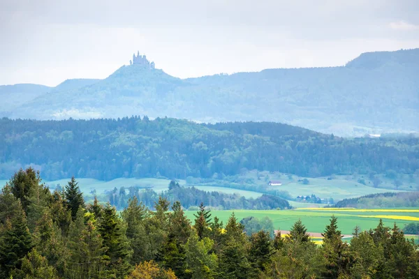 Castle Hohenzollern at the horizon — Stock Photo, Image