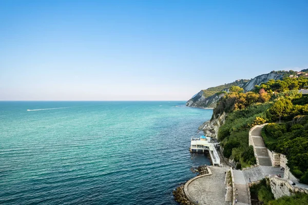 Widok na morze w Ancona, Włochy — Zdjęcie stockowe
