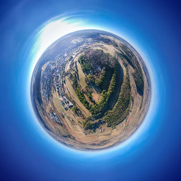 Kleine planeet panorama van Muenklingen Kuppelzen Duitsland — Stockfoto