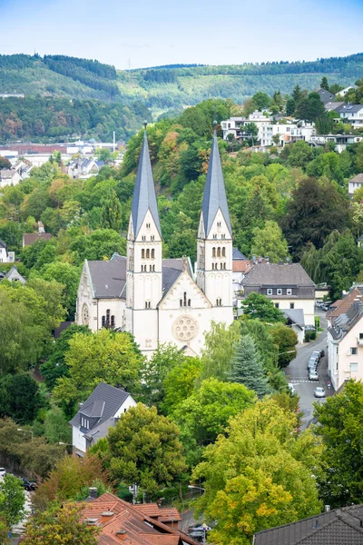 Luftaufnahme der Kirche von Siegen Deutschland — Stockfoto