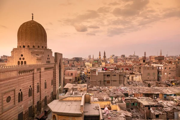 Cenário pôr do sol no Cairo Egito — Fotografia de Stock