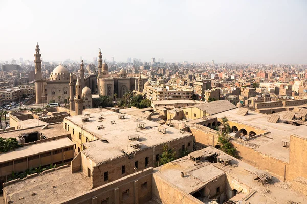 Le due moschee Al-Rifa'i e Sultan Hassan al Cairo Egitto — Foto Stock