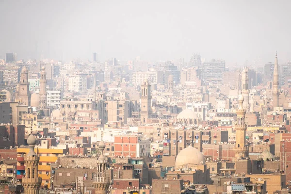 Paisaje nebuloso en El Cairo Egipto — Foto de Stock