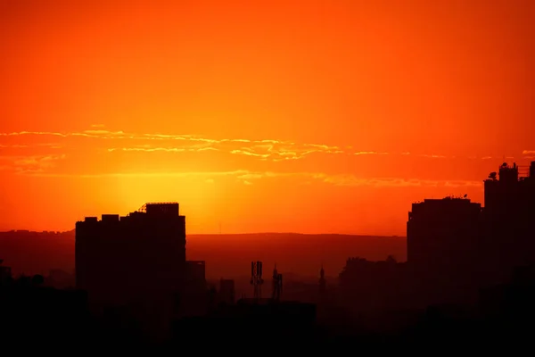 Sunset scenery at Cairo Egypt — Stock Photo, Image