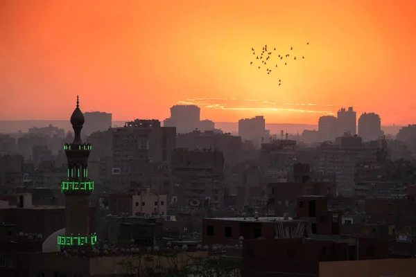 Sonnenuntergang in Kairo Ägypten — Stockfoto