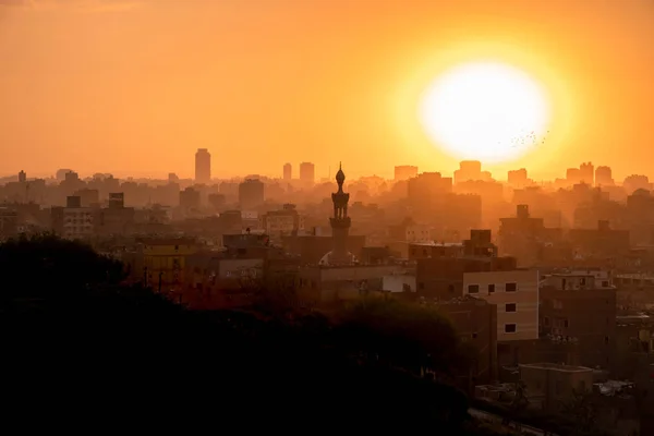 카이로 이집트의 일몰 풍경 — 스톡 사진