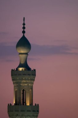 Kahire Mısır'da gün batımı manzarası