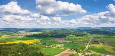 Rottweil Almanya'da panoramik görünüm