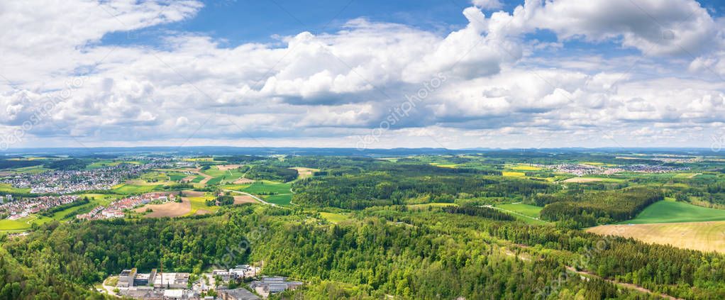 panoramic view at Rottweil Germany