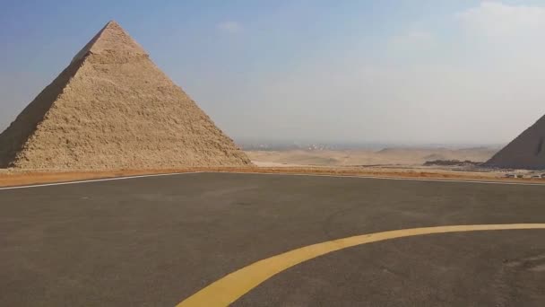 Piramides Giza Caïro Egypte — Stockvideo