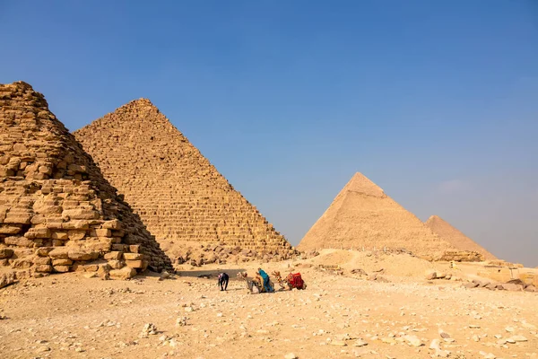 Pyramids at Giza Cairo Egypt — Stock Photo, Image
