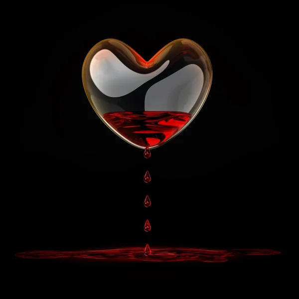 bleeding heart of glass