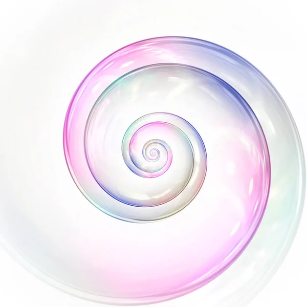 SOAP Bubble kleuren spiraal achtergrond illustratie — Stockfoto