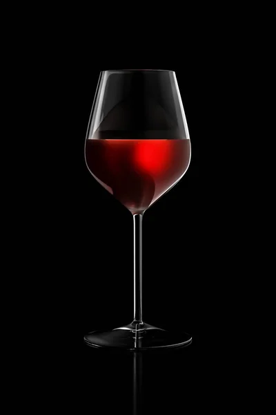 Glas Rotwein — Stockfoto