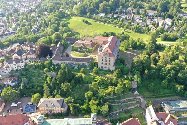 Légifelvétel Baden-Baden várhoz-Dél-Németország — Stock Fotó